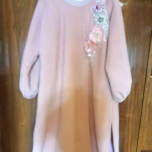 Wool cashmere dress, boutique made